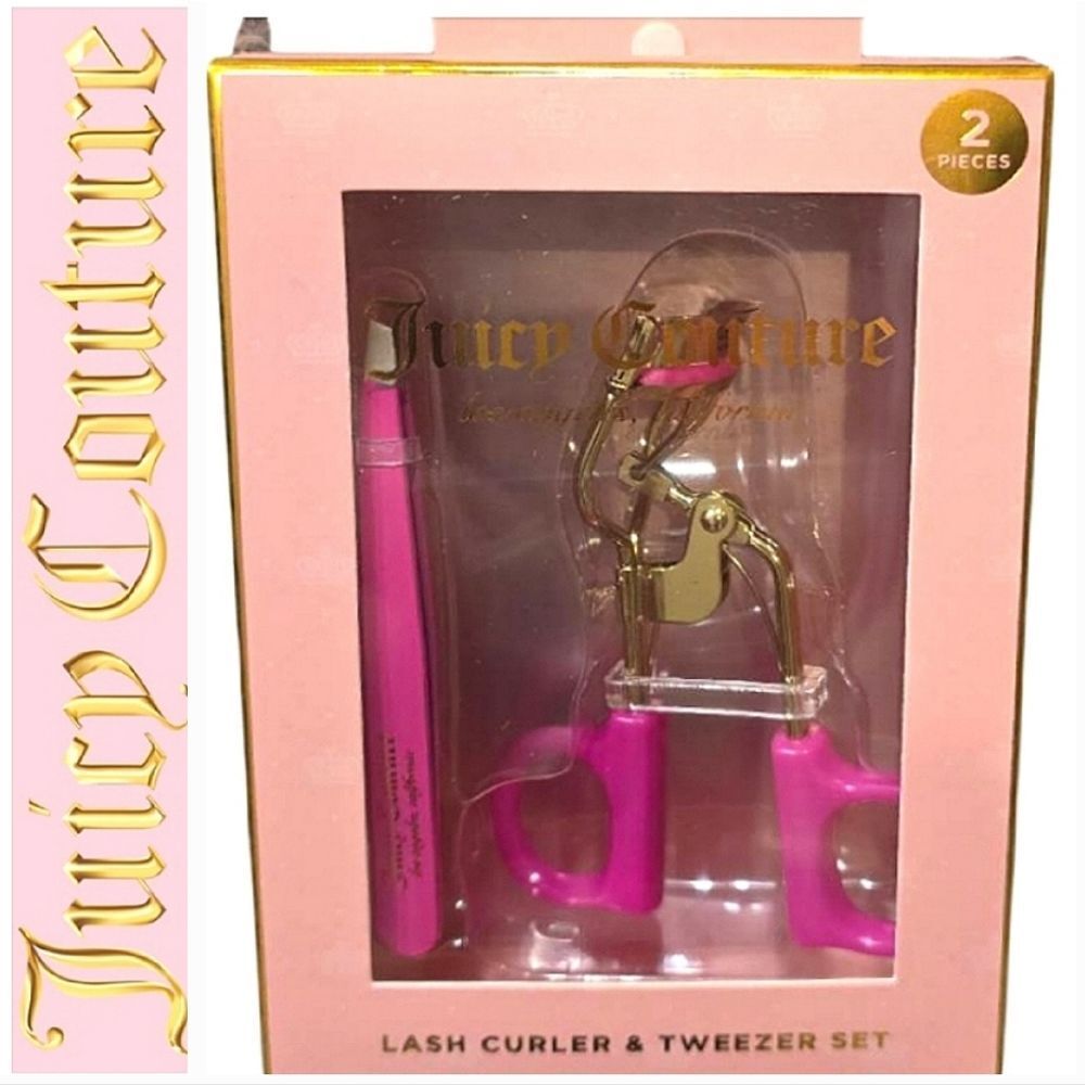 Juicy Couture Logo Embossed Lash Curler & Tweezer Set